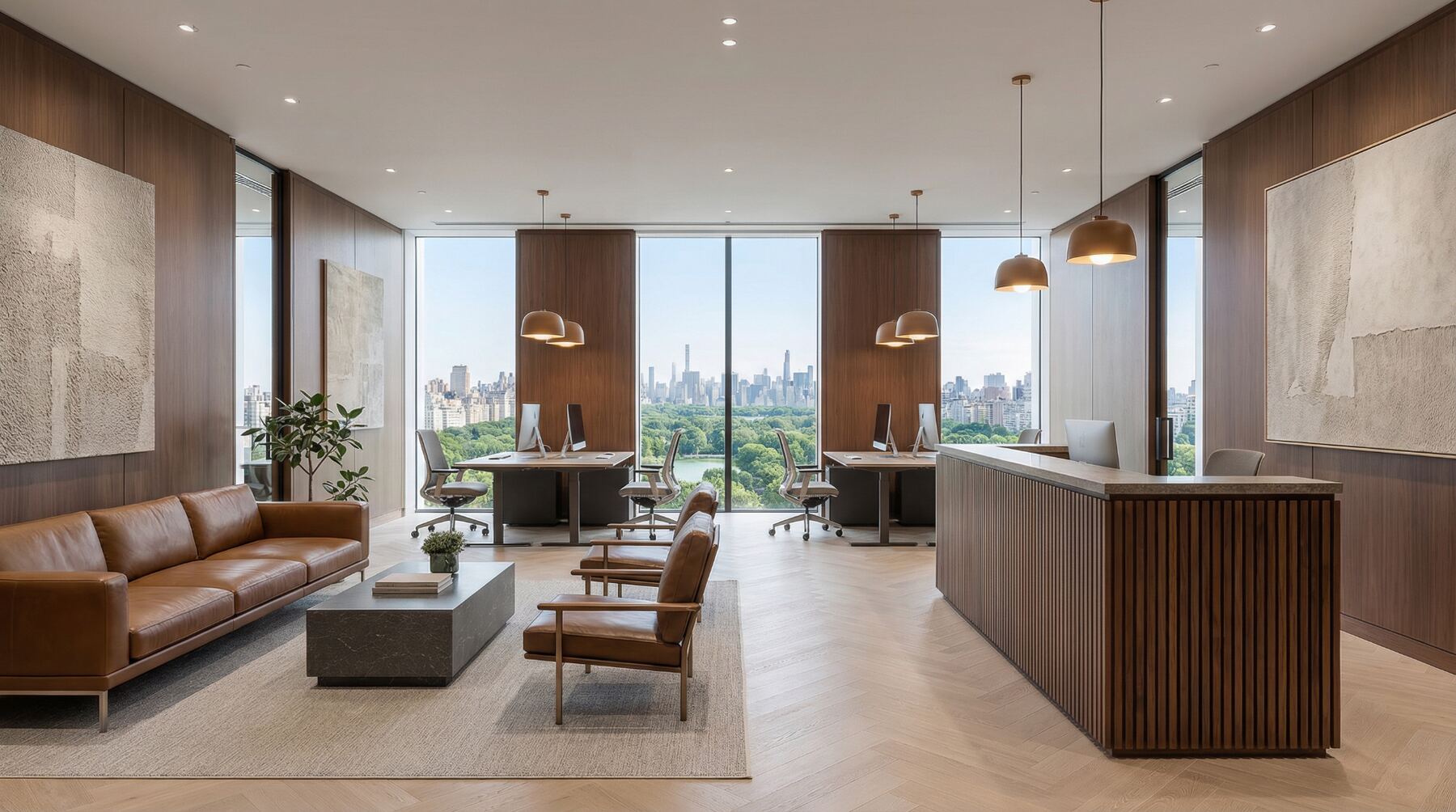 Property management office with AI technology